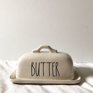 Rae Dunn | Ceramic Butter Dish "BUTTER"
